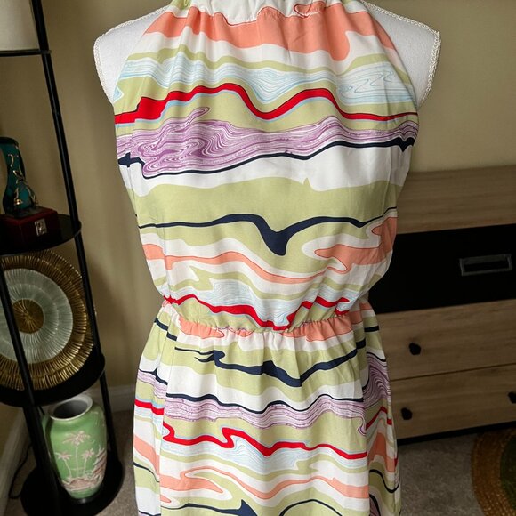 GiGio Hi Lo Multicolor Cocktail Halter Dress NWT - Picture 2 of 3